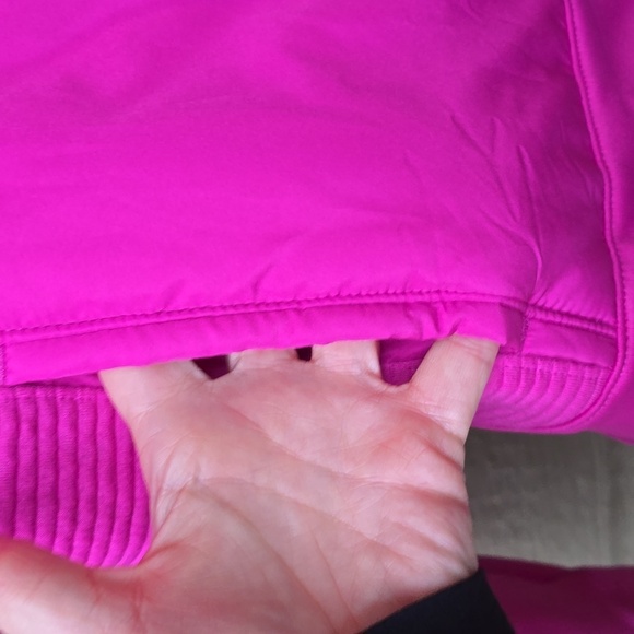 Tek Gear® Hooded Mixed-Media Jacket Plus Size magenta pink NWT 1x - Picture 7 of 12